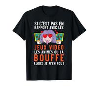 Mangas Jeux Video Ou La Bouffe Japon Animé Cadeau Manga T-Shirt