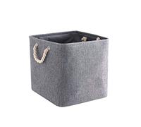 Mangata Boîtes de rangement Cube 28x28x28cm, Gris, 1Pc