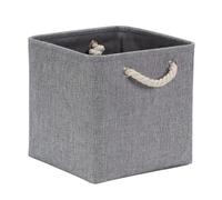 Mangata Boîtes de rangement Cube 33x33x33cm, Gris, 1Pc