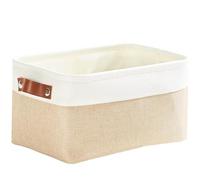 Mangata Paniers de Rangement Petit, Boîte de Rangement en Tissu pour sous-vêtements, Chaussettes, Jouets (Kaki, Small)