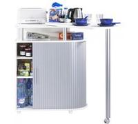 Mange-Debout Blanc Alu - L 110 x l 55 x H 105.3 cm Blanc G