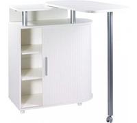 Mange-Debout Blanc Table Pivotante - L 110 x l 55 x H 105.3 cm Blanc G