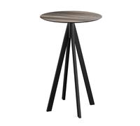 Mange-debout Infinity avec piètement noir + plateau HPL Ø70 cm - Veba