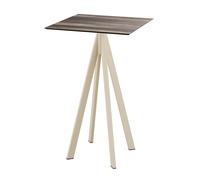 Mange debout Infinity avec piètement sable + plateau HPL 70x70 cm