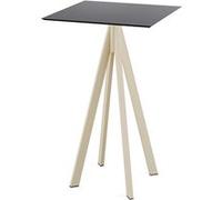 Mange-debout Infinity avec piètement sable + plateau HPL 70x70 cm - Veba