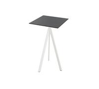 Mange-Debout Infinity Tripod avec Piètement Blanc et Plateau HPL 70 x 70 cm - Veba