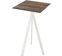 Mange Debout Infinity Tripod avec Piètement Blanc et Plateau HPL 70 x 70 cm