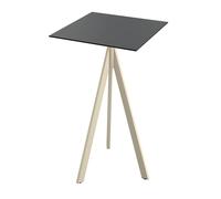 Mange-Debout Infinity Tripod avec Piètement Sable et Plateau HPL 70 x 70 cm - Veba