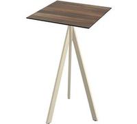 Mange Debout Infinity Tripod avec Piètement Sable et Plateau HPL 70 x 70 cm