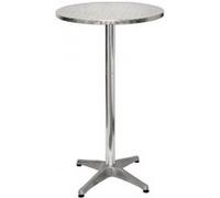 Mange-debout plateau inox pied aluminium - Bolero 600 mm