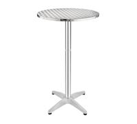 Mange-debout plateau inox pied aluminium - Bolero 600 mm