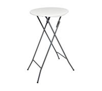 IEV RONDY IMPORT EXPORT DU VELAY Mange Debout Pliant - Hauteur 110cm - Table Haute Pliable Diamètre 60cm - Structure Acier laquée