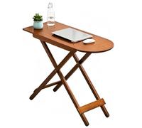 Mange Debout Pliant, Structure en Bois Massif, Supporte 80 Kg, Petite Table de Cuisine, Aucun Assemblage Requis, pour la Maison, Un Bar ou Café(Brown)