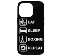 Mange Dors Boxe Répète Routine Coque pour iPhone 13 Pro