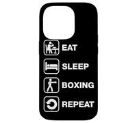 Mange Dors Boxe Répète Routine Coque pour iPhone 14 Pro