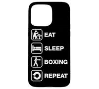 Mange Dors Boxe Répète Routine Coque pour iPhone 15 Pro Max
