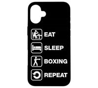 Mange Dors Boxe Répète Routine Coque pour iPhone 16 Plus