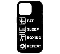 Mange Dors Boxe Répète Routine Coque pour iPhone 16 Pro