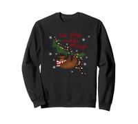 Mange, Dors et sois Un Joyeux Paresseux de Noël Sweatshirt
