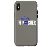 Mange-moi, je suis juif casher Hanoukka cuisinier hébreu chef cuisinier cuisinier Coque pour iPhone X/XS