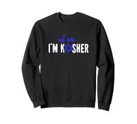 Mange-moi, je suis juif casher Hanoukka cuisinier hébreu chef cuisinier cuisinier Sweatshirt