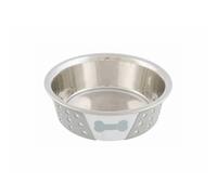 Mangeoir pour animaux Trixie Blanc Gris Silicone Acier inoxydable 400 ml 0,4
