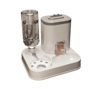Mangeoire 2 en 1 pour animaux de compagnie, distributeur d'eau pour chat, distributeur de nourriture pour animaux de compagnie, station d'alimentation par gravité, séparation humide et sèche