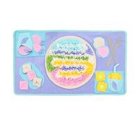 Mangeoire | 27,6 pouces Distributeur de nourriture pour animaux de compagnie | Polaire Polaire Distributeur de nourriture et d'eau pour animaux de compagnie Tapis à renifler interactif antidérapant