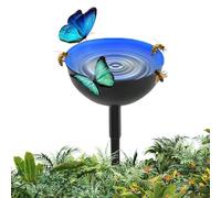 Mangeoire à Abeilles en Forme de - 4 pièces - Tasse de Jardin pour Abeilles assoiffées - Mangeoire à Abeilles Debout avec piquets en métal - Tasse à Boisson pour Abeilles - Station