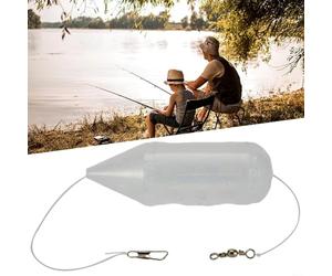 Mangeoire à asticots pour pêche à la carpe - Design traditionnel - Convient pour les asticots granulés de chanvre et roulettes (34 x 119 mm)