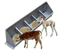 Mangeoire à bétail en acier inoxydable pour cochons, chèvres, moutons, chevaux - Design durable et large pour une alimentation efficace