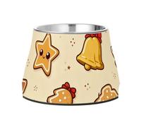 Mangeoire à biscuits de Noël pour chiens en acier inoxydable amélioré pour petits animaux de compagnie