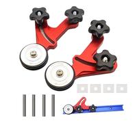Mangeoire à bois pour table - 1 paire d'alimentation à rouleaux avec roulements multifonctionnels, guides d'alimentation pour table portables | Adorable table appuyant sur l