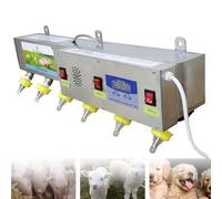 Mangeoire à boisson en silicone pour bétail, seau à lait mural en acier inoxydable avec , simulation sonore pour animaux allaitants dans les fermes