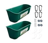 Mangeoire À Canard - 2 Pièces sans Déchets, Abreuvoir pour Volaille, Seau D | Conteneur D'alimentation Pour Bétail Avec Clips, Mangeoire Pour Chiens Et Porcelets