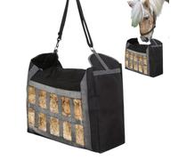 Mangeoire à chevaux suspendue - Sac à foin en nylon résistant aux déchirures, mangeoire équine à alimentation lente étanche, support de fourrage de grande capacité pour poneys | Pochette d'alimentatio