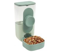 Mangeoire à clip pour cage à oiseaux - Distributeur de nourriture | Mangeoire divisée pour nourriture et eau | Plateau d'alimentation facile à nettoyer | Bol pour perroquet | Anti-déversement | No-mes
