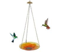 Mangeoire à colibri en métal - Décoration élégante - Station d'alimentation pour colibri - Pour une utilisation en extérieur sur la terrasse, dans le jardin, sous l'auvent, sur le balcon, le parc, sur
