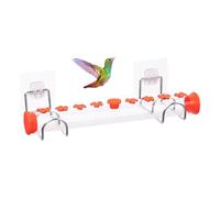 Mangeoire à colibri, mangeoire à oiseaux pour fenêtre | Mangeoire de fenêtre à oiseaux à simple mangeoire de colibri,Mangeoires d'oiseaux à fenêtre à tube long en forme de pour un