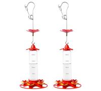 Mangeoire à colibris anti-fourmis, mangeoire à colibris avec fossé à fourmis | Mangeoire à colibris à suspendre, 2 pièces, mangeoires pour oiseaux sauvages,Mangeoire à oiseaux d'extérieur à large bouc