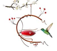 Mangeoire À Colibris - D'extérieur De Grande Capacité, Design Baies Rouges, Station d'alimentation Anti-Fourmis, Décoration De Jardin Facile À Nettoyer | Mangeoire Suspendue Résistante Aux A