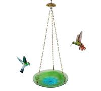 Mangeoire à colibris en métal - 22x22x55 cm - 500 g - Station d'alimentation élégante avec Motif Floral, décoration de Jardin pour Cour, véranda, Balcon et Parc
