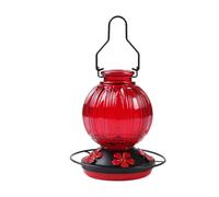 Mangeoire à colibris en Verre Transparent avec Structure scellée pour éviter Les déversements de Liquide, adaptée à Une Utilisation en extérieur, mangeoire à Oiseaux en Verre Faite à la Main