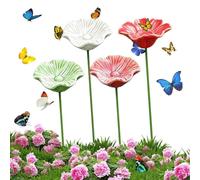 Mangeoire à eau pour abeilles | Bol de bain papillon avec piquet en métal | Pour jardin, terrasse, cour, porches, cour, balcons, parterres de fleurs, pot de pelouse, ferme, printemps, nature