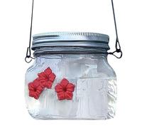 Mangeoire à eau pour colibris - Pot de mangeoire pour colibris en plein air | Mangeoire pour boire de l'eau de colibri à l'épreuve des abeilles | Tasse d'alimentation pour oiseaux avec ouverture