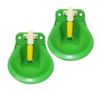 Mangeoire à eau pour moutons, 2 abreuvoirs automatiques, distributeur de grande capacité de 600 ml, 19,5 x 15 x 7 cm, fontaine à boire pour chèvre et cheval avec valve, équipement d'alimentation