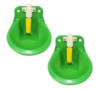 Mangeoire à Eau pour Moutons, 2 Bols d'eau de Grande capacité, Distributeur d'eau Potable de Grande capacité de 600 ML, Fontaine à Boire pour chèvres, avec Valve, équipement d'alimentation