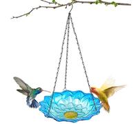 Mangeoire à eau pour oiseaux - Distributeur de nourriture à suspendre | Bain d'oiseaux pour l'extérieur, pour perruche et colibri observation à l'extérieur du balcon, cour, clôture, terrasse, terrasse