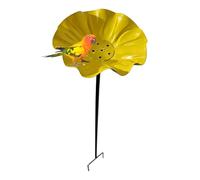 Mangeoire à eau pour oiseaux - Piquet de jardin en métal, station d'eau durable pour colibris abeilles, cour, pelouse, terrasse, balcon, porche, ferme, terrasse et parc, décoration d'attraction de la