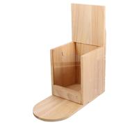 Mangeoire à Écureuils de Jardin en Bois, Boîte de Nourrissage Khaki